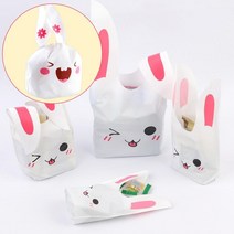 어린이집 과자 간식 귀여운 포장봉투 50p 어버이날 연말인사 교회 포장용, 1개, 중-핑크윙크