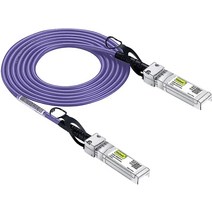 [화이트] 컬러 10G SFP+ DAC 케이블 - 시스코 SFP-H10GB-CU5M 유비퀴티 유니파이 디링크 슈퍼마이크로 넷기어 미크로틱 포티넷용 트위낵스 SFP 케이블, Very Peri, 3m
