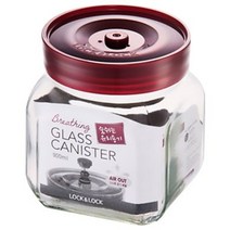 락앤락 숨쉬는 유리용기 글라스 캐니스터 사각 900ml, 0.9L