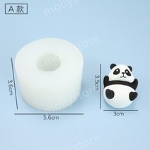 팬더 모양틀 판다 실리콘 몰드 석고 수제비누 디퓨저 향초 diy, A형