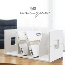 4칸 유니크 책꽂이 모음 그레이 화이트책장책상책꽂이미니책꽂이인테리어소품책상책상용책꽂이파일꽂이화일, 화이트