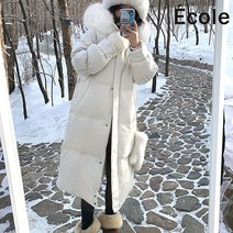 에꼴드파리 빈블 후드 롱패딩_F2XWUB003Z