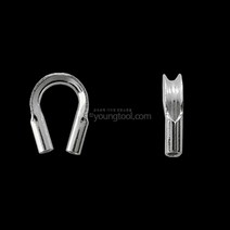 은 와이어 가디언장식 0.5mm용 10개입 비즈공예재료, 단품