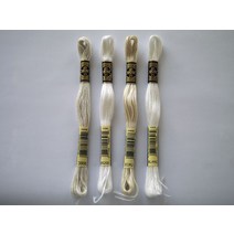 총각원단) DMC 프랑스자수실 [면사 117~25번사 8M]_3866 ~ BLANC, B5200, 8m