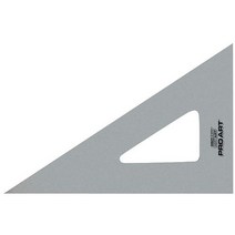 PRO ART 제도 삼각형 35.6cm(14인치) 30/60도 투명 바이오더, Clear_14-inch 30/60 Degrees