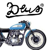 오토바이 데칼 스티커 데우스 DEUS 1, L, 블랙, 1개