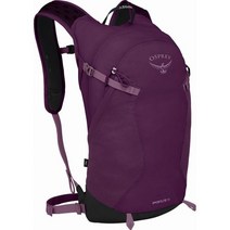 Osprey 팩스 스포트라이트 15L 백패킹 배낭 여행 등산 캠핑 백팩 가방, Aubergine Purple, One Size