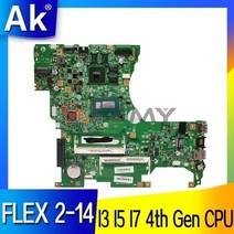 Akemy 레노버 13281-1 마더 보드 플렉스 2-14 노트북 마더 보드 메인 보드 GT820M-2GB GPU I3 I5 I7 4 세대 CPU DDR3L, UMA 3558U