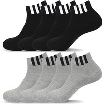 메가양말 삼선 이중바닥 남자 스포츠양말 단목 8켤레 국산고품질, 블랙 4켤레   그레이 4켤레