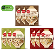 CJ 비비고 죽 용기 C세트 280g x 9개(소고기죽 버섯야채죽 전복죽 각 3개씩), 1세트