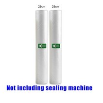 떡포장기계 실링 포장 진공 실러 Vacuumator 10pcs 무료 가방 식품 기계 스토리지 자동 주방 홈 히트, CHINA_bags 28x500cm2rolls | EU