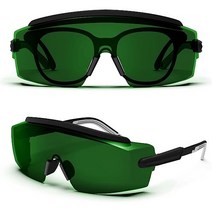 안경 위의 MEIGIX 레이저 안전 IPL 200nm-2000nm 용접 제모 조각용 눈 보호 고글, 흑록