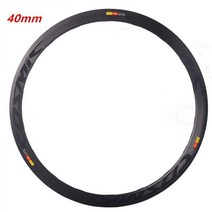 자전거바퀴 700C 깊이 30 40 50mm 알루미늄 합금 도로 림 V 브레이크 디스크 16 18 20 21 24 32H, 28H, black logo, 40mm