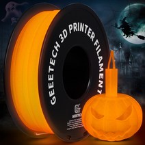 GEEETECH-글로우 PLA 3D 프린팅 야간 조명 1.75mm 1kg 어둠 속빛나는 8 색 프린터 소재 해외 창고, [01] Orange