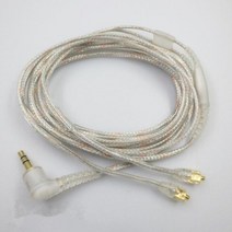 헤드폰 부품 Westone 헤드폰용 교체 오디오 케이블 Shure MMCX SE215 SE425 SE535 SE846 UE900 블랙 블루 레드 23 AugT1, 01 WHITE