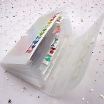 스티커 보관함 포켓파일 영수증정리 스티커 케이스, 그레이