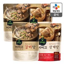 CJ 비비고 삼계탕 800g x 2봉 + 비비고 갈비탕 400g x 2봉, 1세트