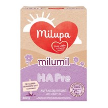 독일 Milupa 밀루파 1단계 프리 HA 하이포알러제닉 분유 베이비 포뮬라 600g