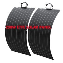 태양광 미니 접이식 솔라 태양 전지 패널 ETFE 필름 20W 40W 50W 80W 100W 광전지 열 안정 18V 12V 충전기 모노, 200W ETFE Panel, 200W ETFE Panel