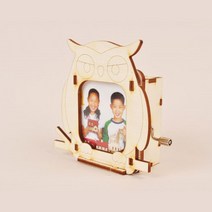 아동 부엉이 액자 오르골 나무조립 키트 STEM교육 모형 우드퍼즐 키덜트 어린이 공예, 상세페이지참조