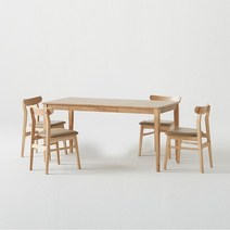 한샘 로하 원목 6인 식탁세트 의자4 포함 _DIY, 없음