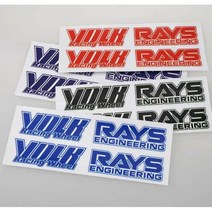 VOLK RAYS 휠 스티커, (04)블루, 1개