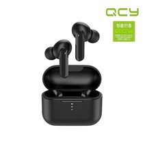 QCY 정품 블루투스이어폰 QCY T11, QCY T11 블랙+가죽파우치