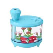 안개발생기 어항안개발생기 수조안개발생기 미니 수족관 가습기 디퓨저 460 ml 자동 생, 푸른