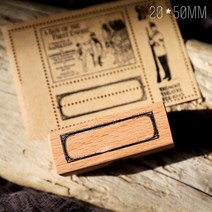 느티나무 원목 DIY 꾸밈 도장 편지 데코 팬시 스탬프, 앤티크 인감 1