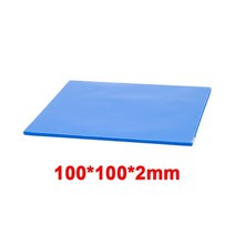 컴퓨터 쿨러 쿨링 냉각 팬 본체 쿨러 rgeek 100 pcs 블루 10mm10mm1mm gpu cpu 방열판 전도성 실리콘 패드 열 패드, 100x100x2mm