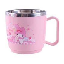 릴팡 유아용 마이멜로디 식기세척기용 스텐컵 소 MM6562, PINK, 5개