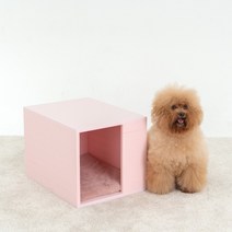 독톡 DIY 블럭 애견 강아지 하우스 중형 반려동물 하우스, 스카이블루