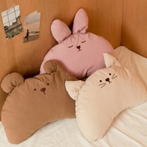 [하이주] 헬로 순면 애착 동물베개 유아 아기 어린이 베개(솜포함), 베개선택:하이냥냥