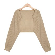 스콰즈 가디건 SBLT049 5COLOR 여성 볼레로 크롭 니트