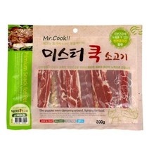 미스터쿡 강아지 간식 스테이크, 소고기, 300g, 48개