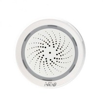 온도센서 스마트홈 iot CORUI-투야 스마트 무선 와이파이 사이렌 경보 온도 센서 2 인 1 앱 원격 제어 홈, 01 WHITE