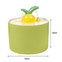 애완동물급식기 1.3l 자동 고양이 물 분수 개 전기 음소거 물 디스펜서, 초록, 협력사