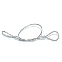 볼잠금 핀 퀵 릴리스 Unti-Lost Rope 블랙 스테인레스 케이블 안전 로프 (열쇠 고리 포함), 01 SZT1.5_01 SZT1.5-250mm