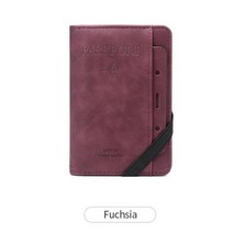 지갑 여권 전자 케이스 해외여행 다기능 탄성 밴드 가죽 커버 카드 여행 홀더 문서 주최자 남성 여성