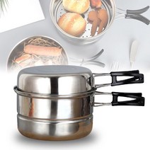 야외 캠핑코펠 등산 캠핑냄비 라면 찜기 캠핑조리, 본상품선택