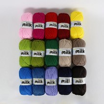 [앵콜스] 밀크실 100g Milk (입문자용 목도리&모자실로 추천), 12 연핑크(낱개)