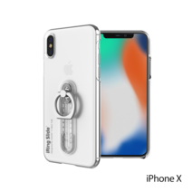 억스 아이링 슬라이드케이스 스마트링 휴대폰 거치대 케이스 - 아이폰 SE3 SE2 8, iPhone SE3/SE2/8 (투명), 1개