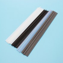 용접봉 플라스틱 abs pp hdpe ppr pvc upvc cpvc 범퍼 수리 납땜 스틱 전극 뜨거운 공기 총 용접기 용접, 클리어 1m 2pcs