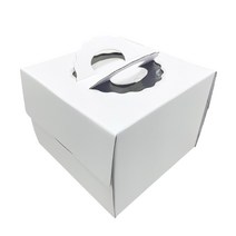 4373. 쉬폰케익박스(상.백색18cm) - 2호 (50개)