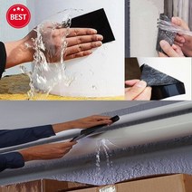 초강력 다용도 방수 테이프 다목적 욕실 화장실 파이프 부틸 화이트 흰색 블랙 검정 투명 옥상 접착 에폭시 바닥 페인트 누수 지붕 균열 보수 방수용, 방수테이프 투명