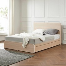 소르 평상형 프레임 퀸수납침대 호텔침대 Q 가구 30대, 본상품선택, 화이트