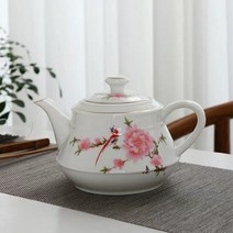 티포트 약탕기 세라믹 대용량 찻주전자 내열 레스토랑 도자기 차 손으로 그린 컵 사무실 쿵푸 음료 용기, [01] Teapot A