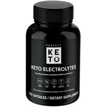 미국 Perfect Keto 전해질 보충제 120캡슐 케토 비타민D, 상품선택