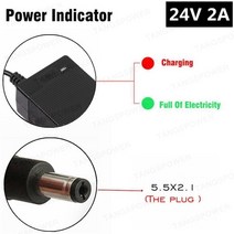 전동휠체어 노인전동차 tangspower 36v 2a electric scooter 납산 배터리 충전기 41.4v 전기 자전거 휠체어 납산 배터리 충전기, DC 5.5x2.1, 유럽 ​​연합