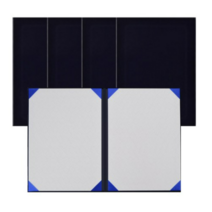 에코청운 우단상장케이스 A4, A4 Navy, 5개